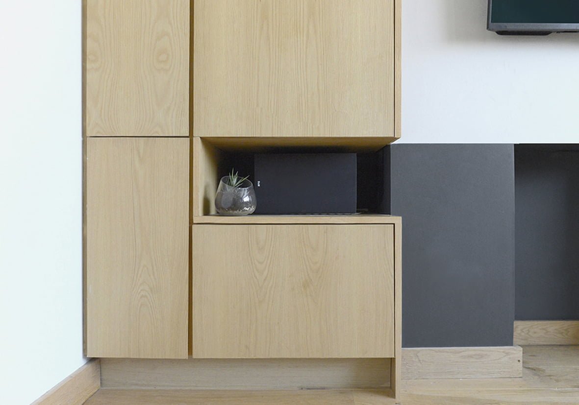 Bespoke MDF veneer furniture PGP Studio