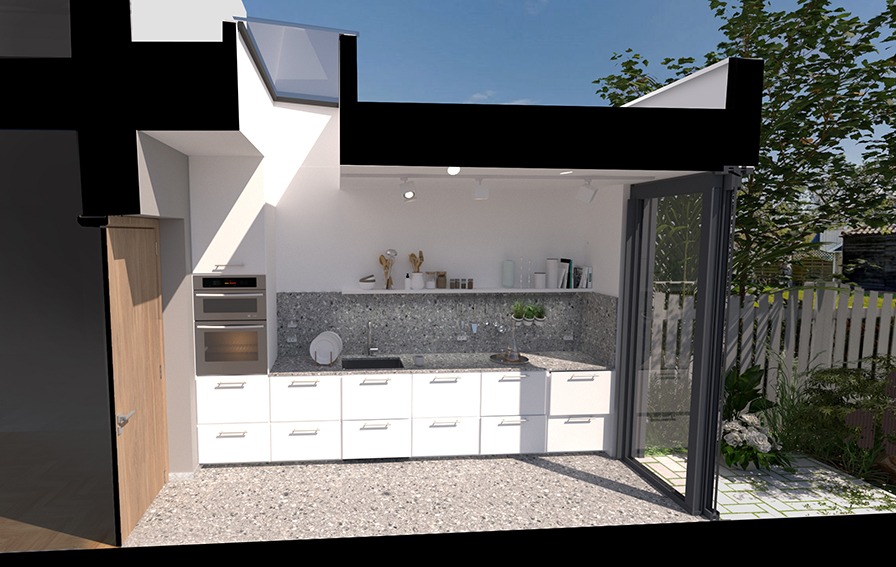 concept-terazzo-kitchen-day-section-interior-design-trends-2019-PGPstudio Concept kitchen day time section
