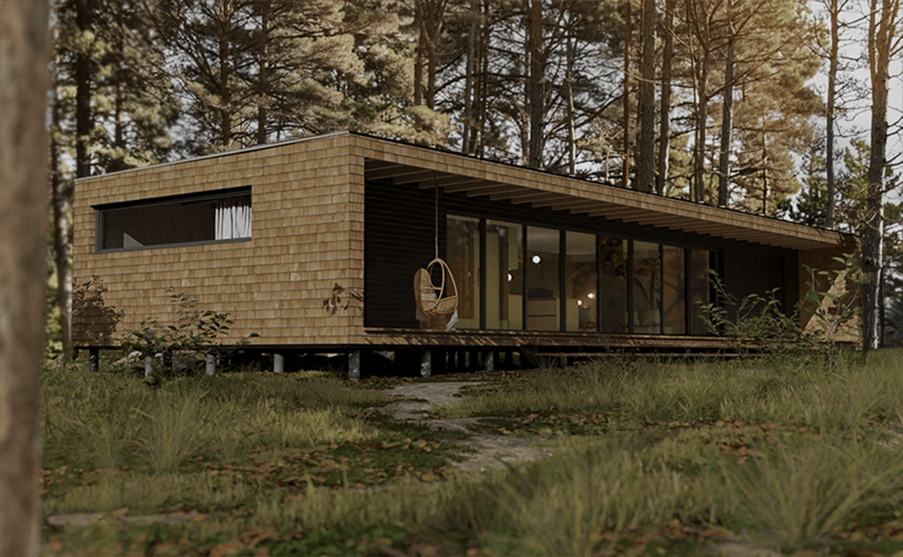 Garden house exterior whole house
