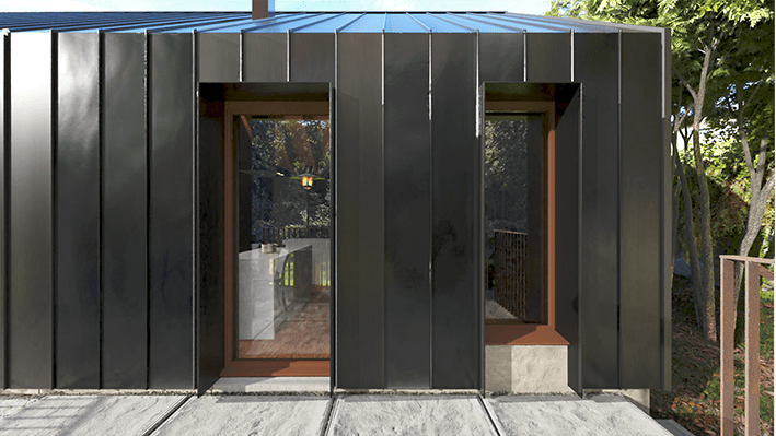 black-zinc-cladding-reclined-materials-windows-hill-house-exterior-architecture-trends-2021-pgpstudio Black zinc terrace