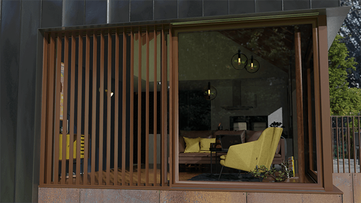 black-zinc-corten-cladding-reclined-materials-window-cantelivered-hill-house-exterior-architecture-trends-2021-pgpstudio Large window