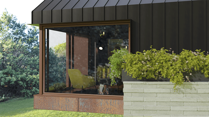 black-zinc-corten-cladding-reclined-materials-windows-cantelivered-hill-house-exterior-architecture-trends-2021-pgpstudio Overhang