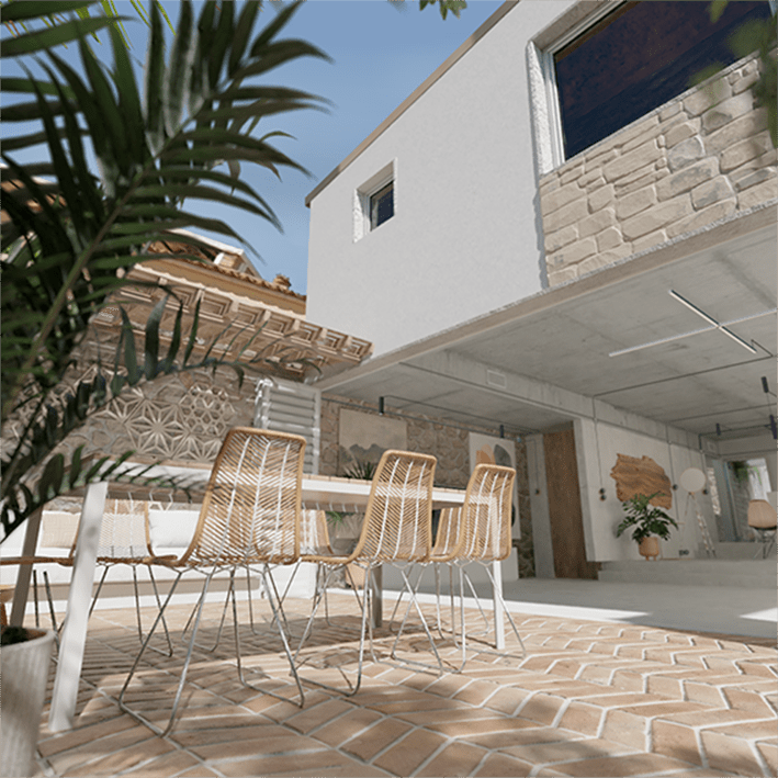 patio 2 with open bifolding doors