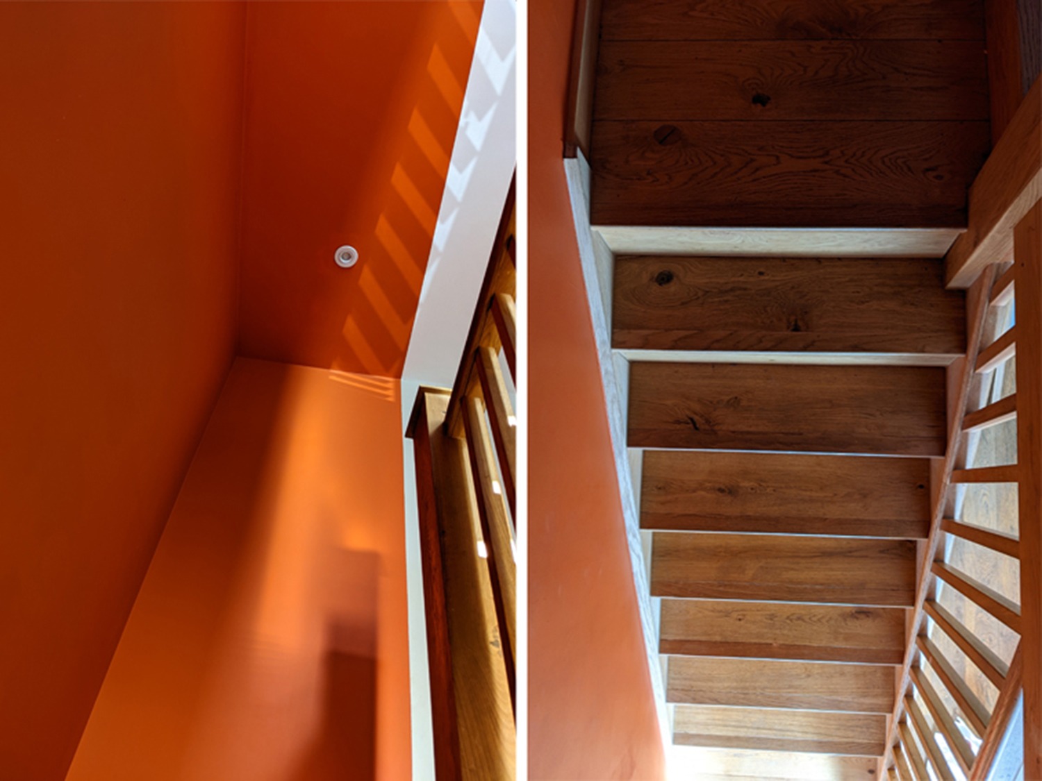 orange-staircaise-stairs-interior-design-trends-2022-PGPstudio Stairs and oeange wall