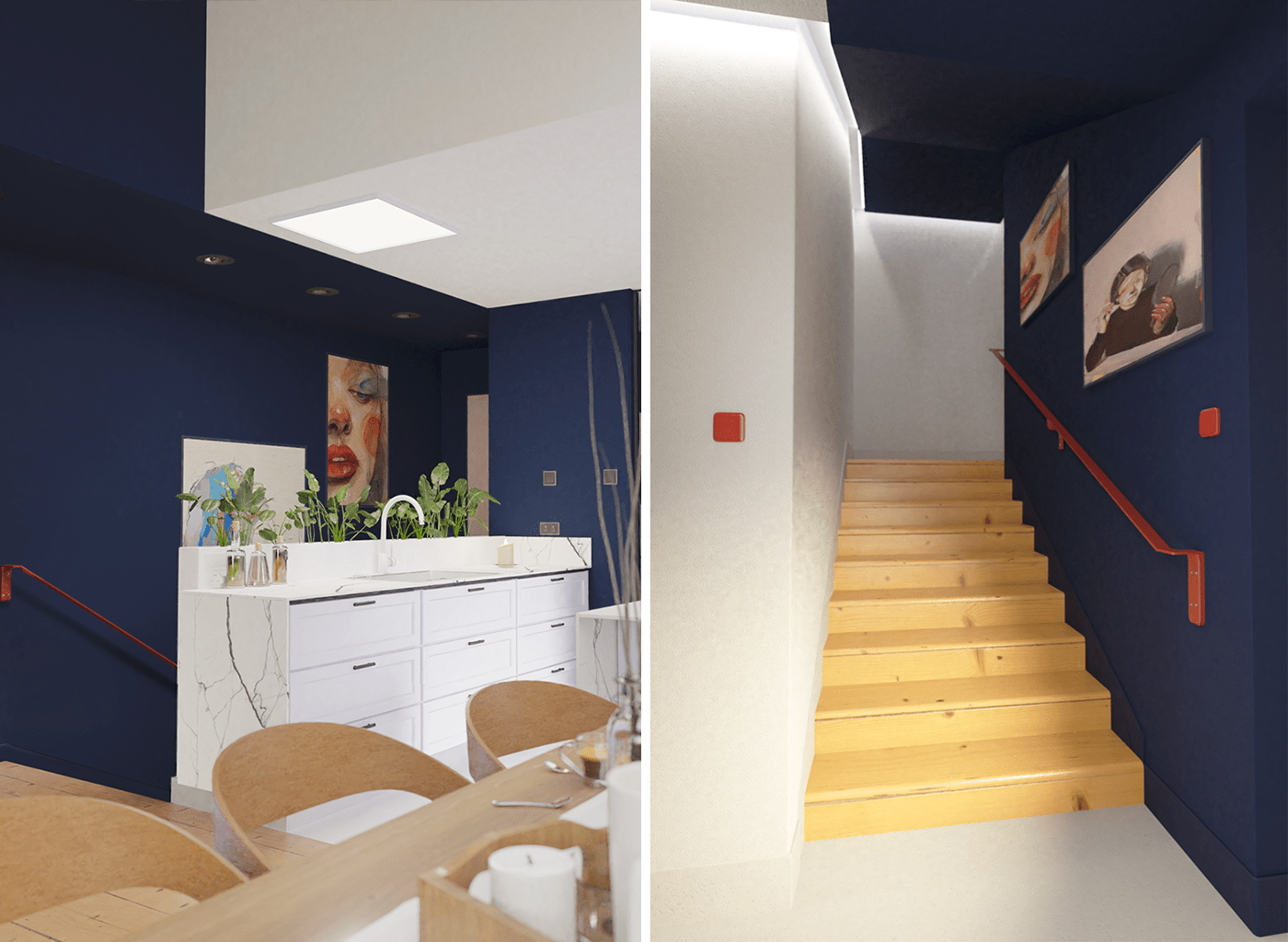 Picture frame on bedsite table