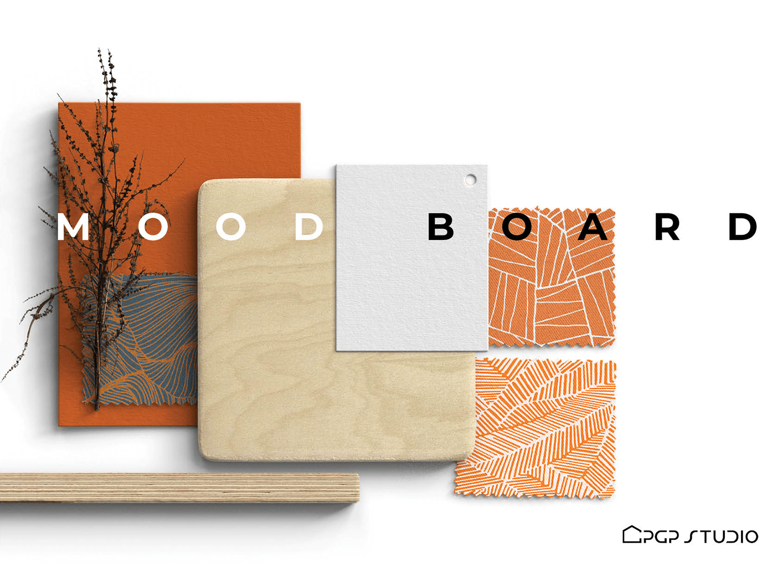 SR_loft_conversion_interiors_colour_board_design_trends_2025_PGPstudio Orange Mood board